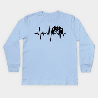 Game Control Heartbeat Kids Long Sleeve T-Shirt